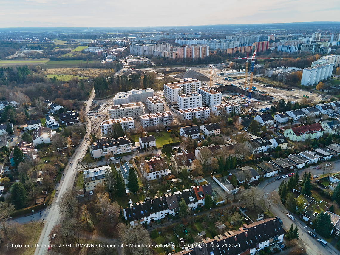 21.11.2020 - Piederstrorfer Gelände und Alexisquartier in Neuperlach in München 21.11.2020 - Piederstrorfer Gelände und Alexisquartier in Neuperlach in München